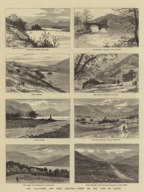 The Callander and Oban Railway, Views on the Line of Route by William Henry James Boot