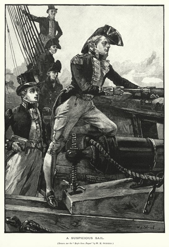 A Suspicious Sail by William Heysham (after) Overend