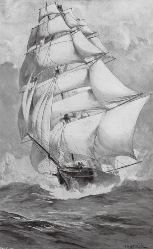 Tea-Clippers Racing from China for the Thames by William Heysham (after) Overend