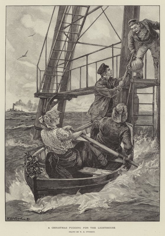 A Christmas Pudding for the Lighthouse by William Heysham Overend