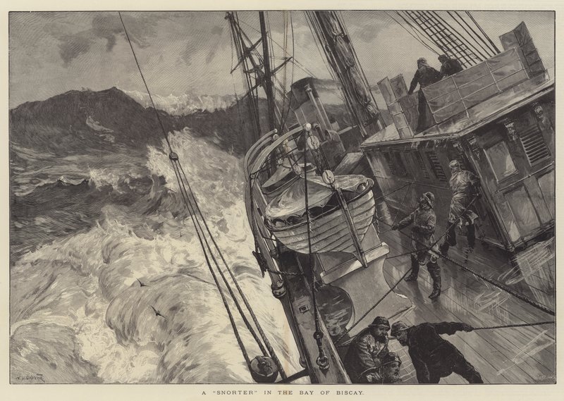 A Snorter in the Bay of Biscay by William Heysham Overend