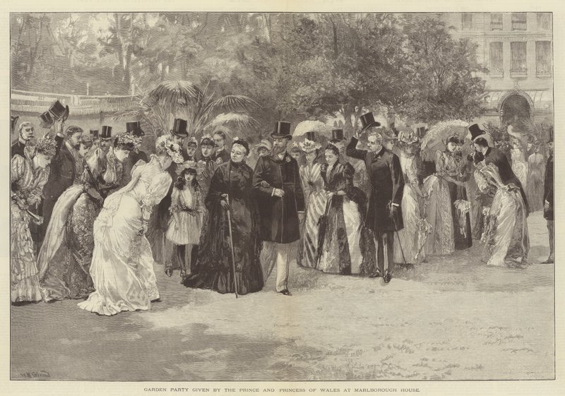 Garden Party given by the Prince and Princess of Wales at Marlborough House by William Heysham Overend