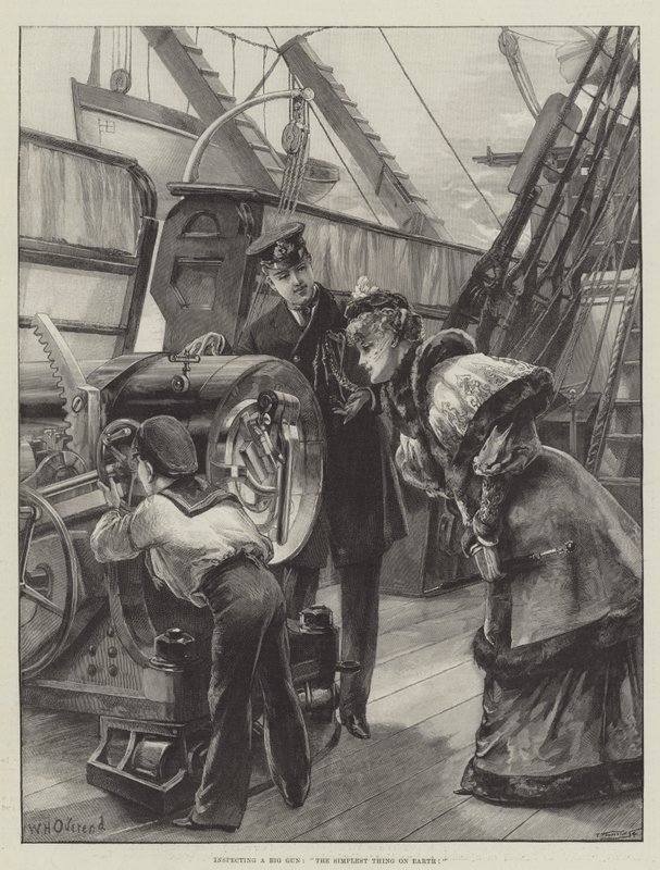 Inspecting a Big Gun, The Simplest Thing on Earth! by William Heysham Overend