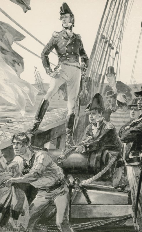 Lord Cochrane Signals for Assistance to Attack the French Fleet by William Heysham Overend