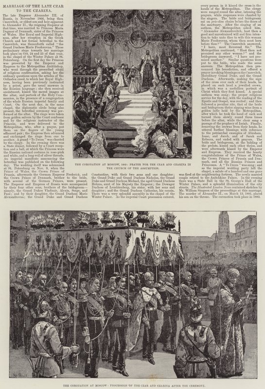 Marriage of the Late Czar to the Czarina by William Heysham Overend