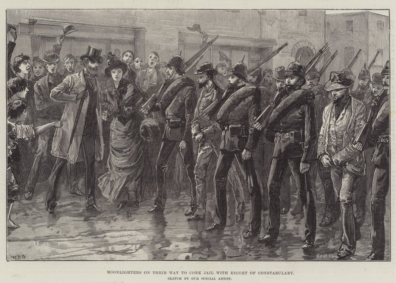 Moonlighters on their Way to Cork Jail with Escort of Constabulary by William Heysham Overend