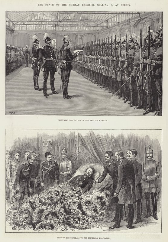 The Death of the German Emperor, William I, at Berlin by William Heysham Overend