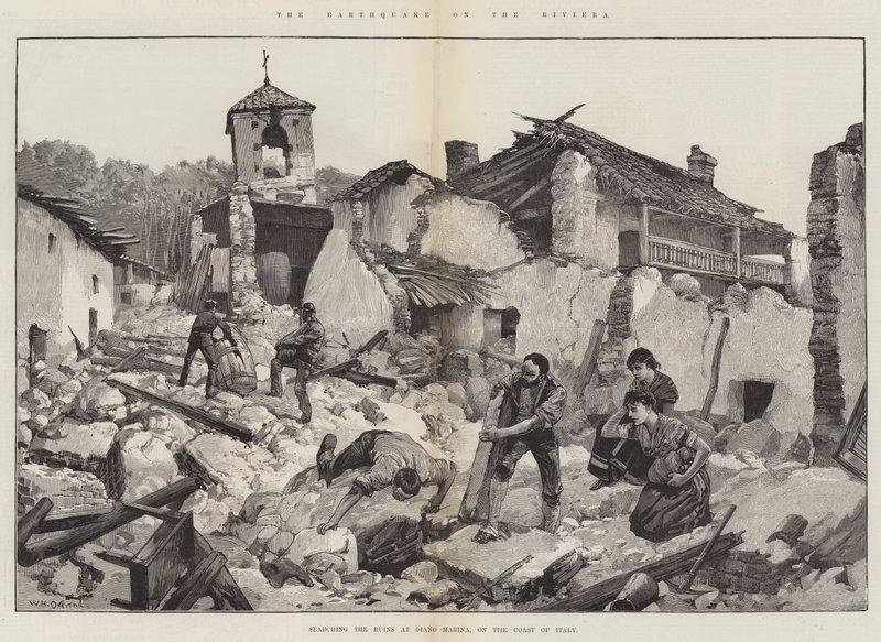 The Earthquake on the Riviera by William Heysham Overend