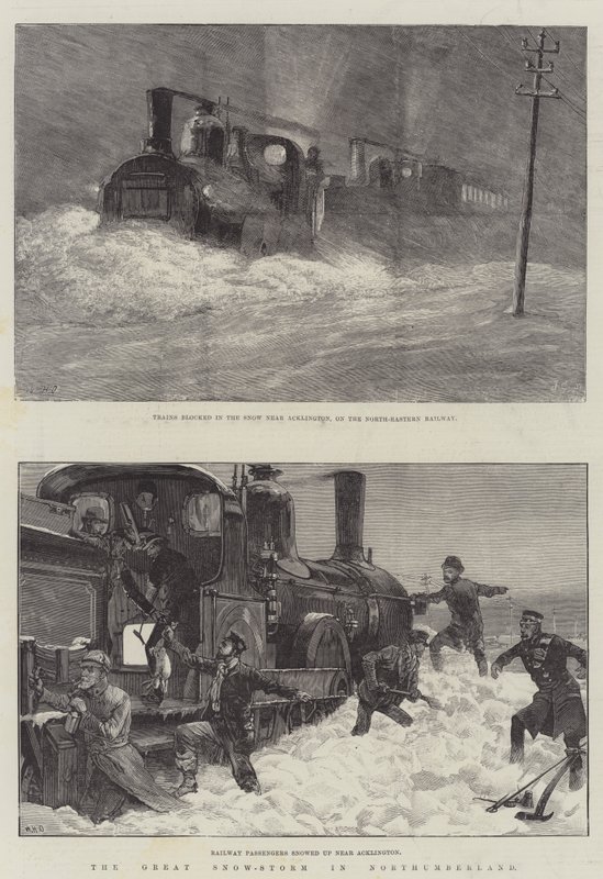 The Great Snow-Storm in Northumberland by William Heysham Overend