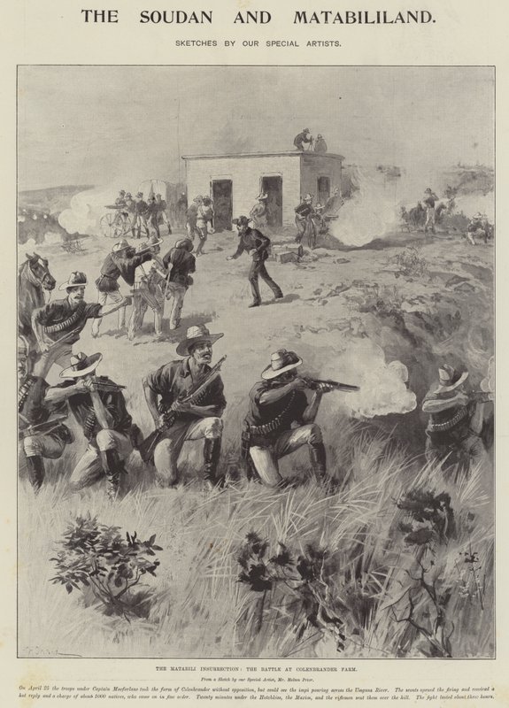 The Matabili Insurrection, the Battle at Colenbrander Farm by William Heysham Overend