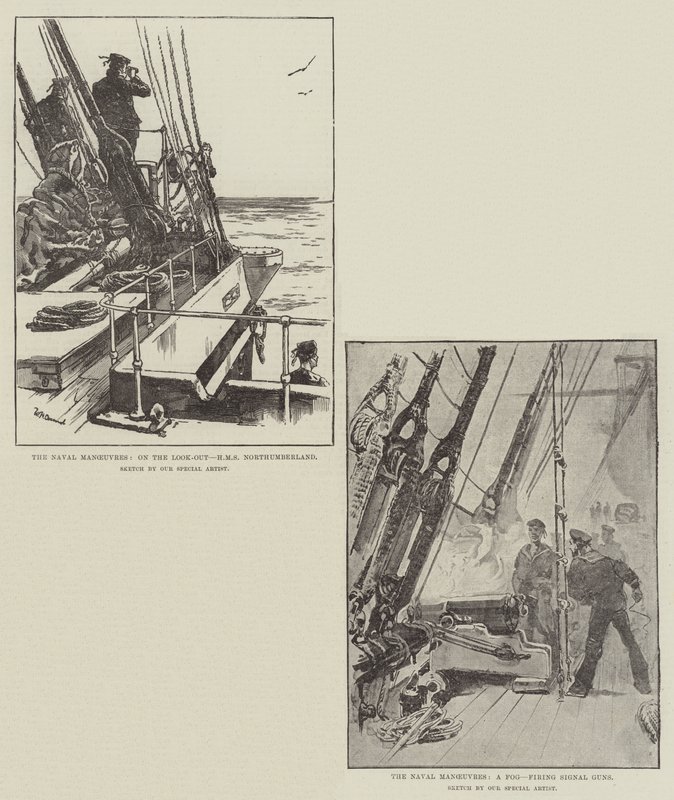 The Naval Manoeuvres by William Heysham Overend