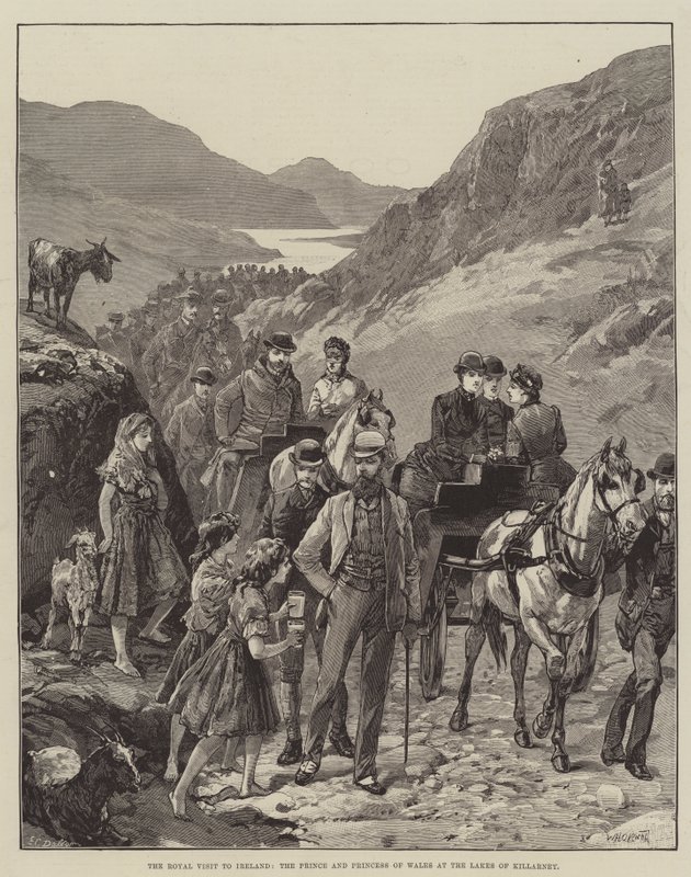 The Royal Visit to Ireland, the Prince and Princess of Wales at the Lakes of Killarney by William Heysham Overend