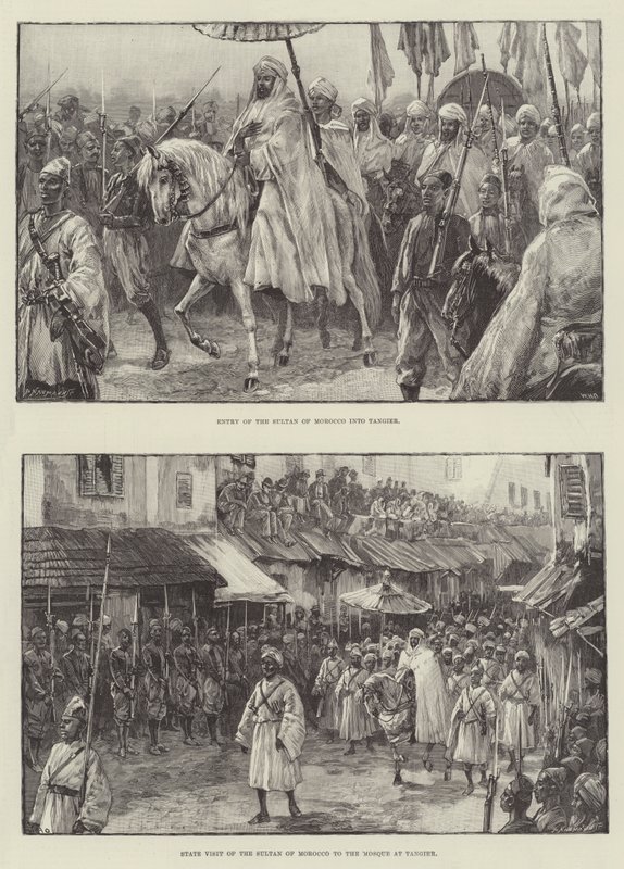 The Sultan of Morocco in Tangier by William Heysham Overend