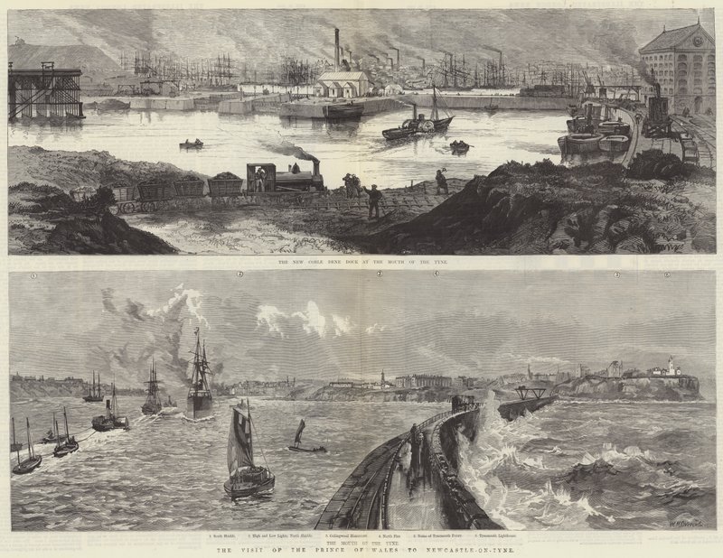 The Visit of the Prince of Wales to Newcastle-on-Tyne by William Heysham Overend