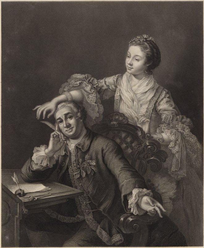 David Garrick and his wife by William Hogarth