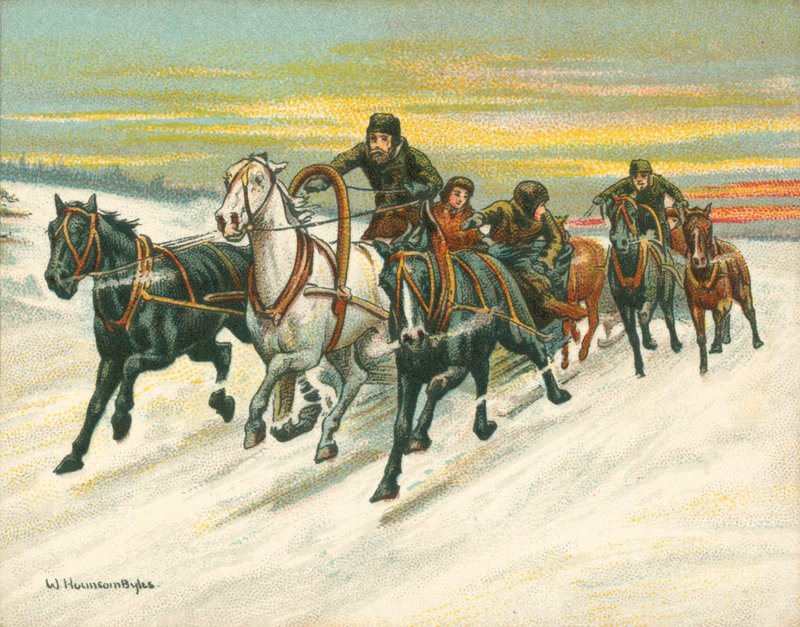 Races Historic and Modern, Russian Sleigh Races by William Hounsom Byles