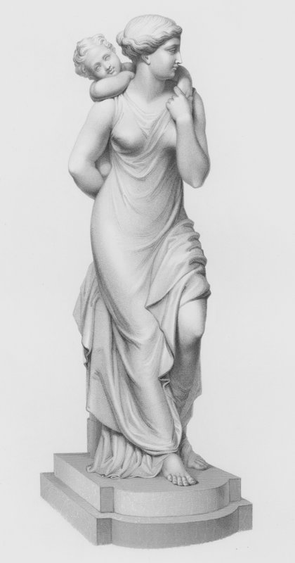 Maternal Love, engraved by W Roffe from the group by E B Stephens by William John Roffe