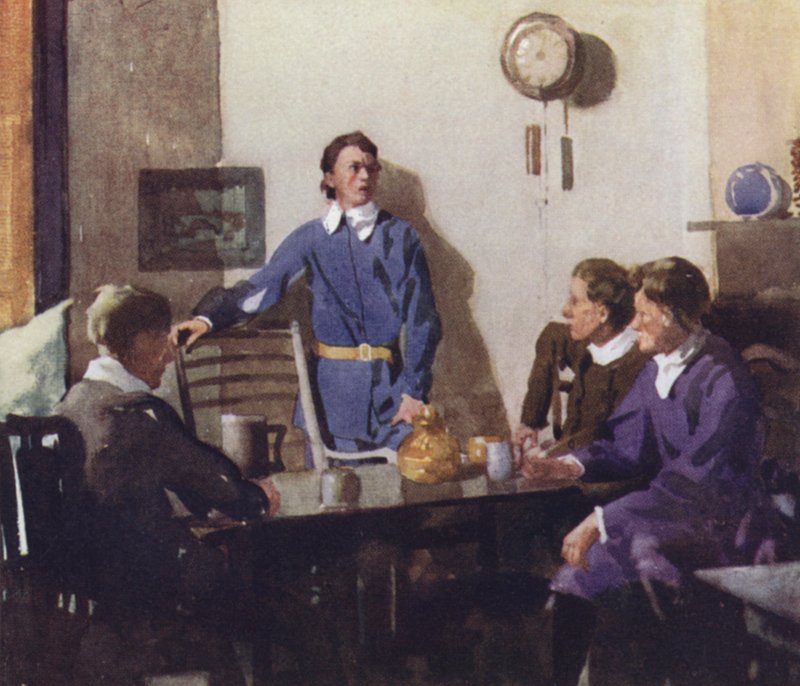 Illustration for The Compleat Angler by Izaak Walton by William Lee Hankey