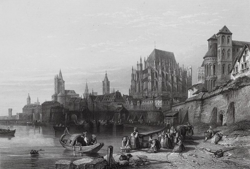 The City of Cologne, on the Rhine by William Leighton (after) Leitch