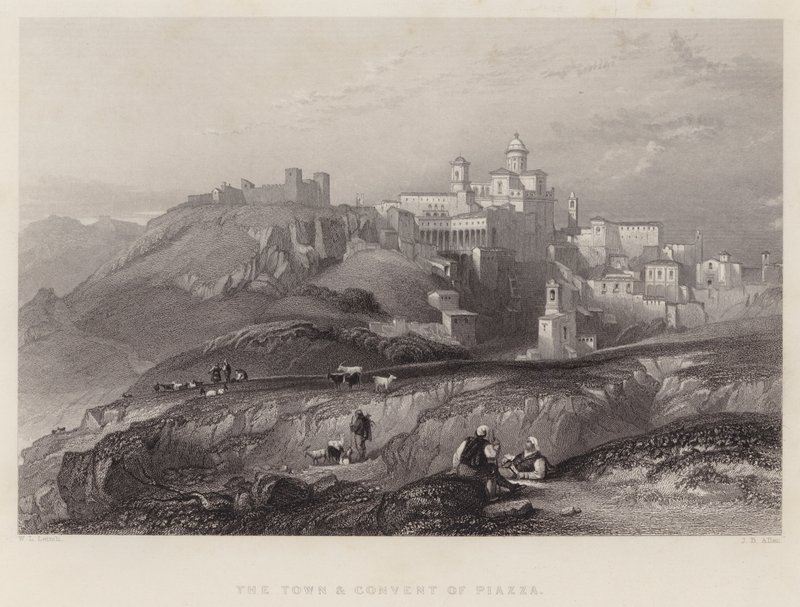 The Town and Convent of Piazza by William Leighton Leitch
