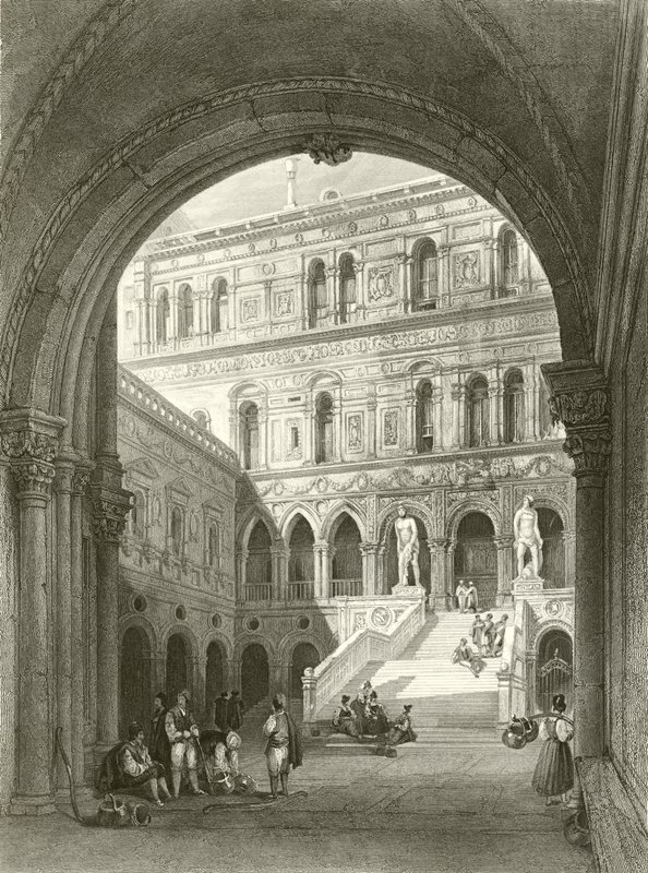 The giants stairs, Ducal Palace, Venice by William Leighton Leitch