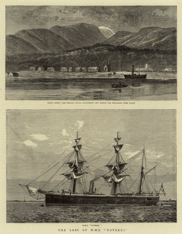 The Loss of HMS Doterel by William Lionel Wyllie