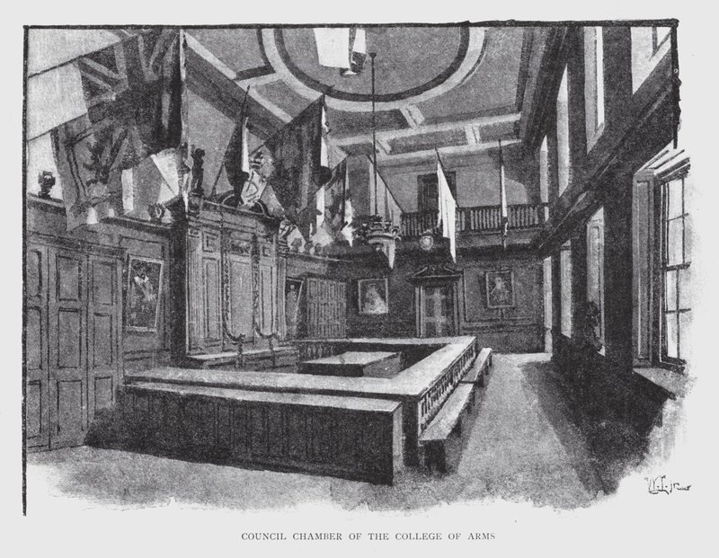 Council Chamber of the College of Arms by William Luker