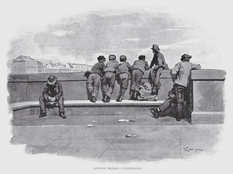 London Bridge, Unemployed by William Luker