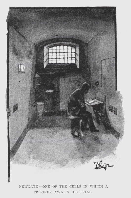 Newgate, One of the Cells in which a Prisoner awaits his Trial by William Luker