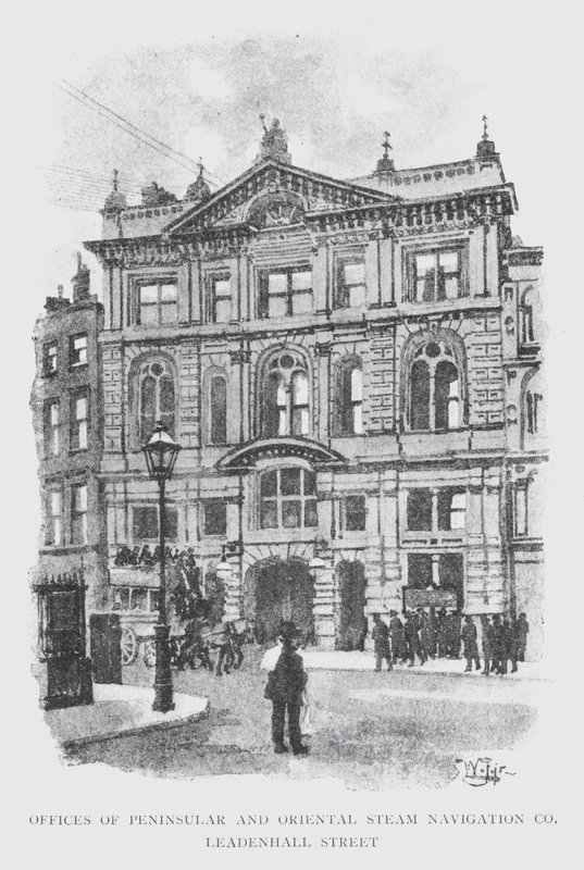 Offices of Peninsular and Oriental Steam Navigation Co, Leadenhall Street by William Luker