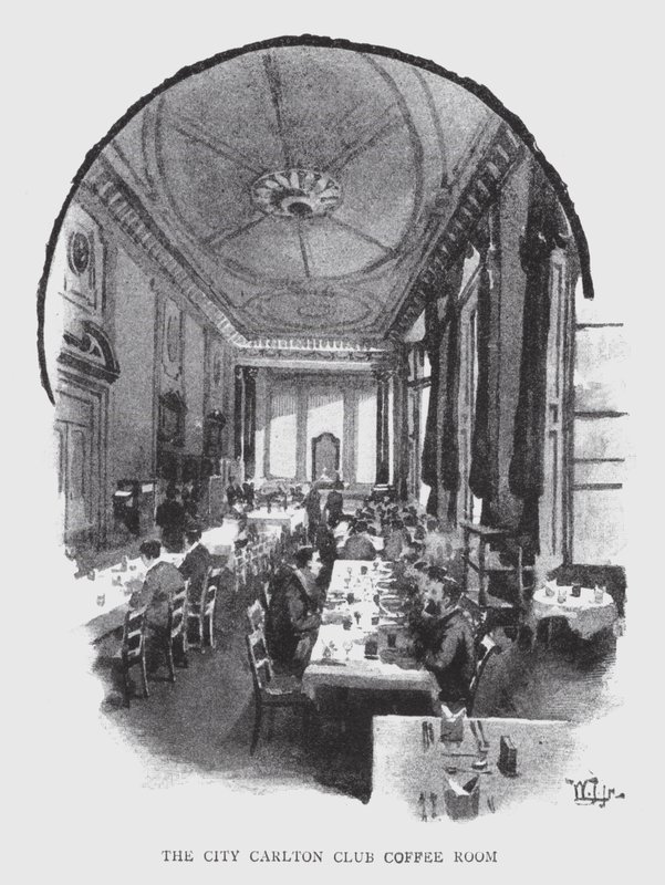 The City Carlton Club Coffee Room by William Luker