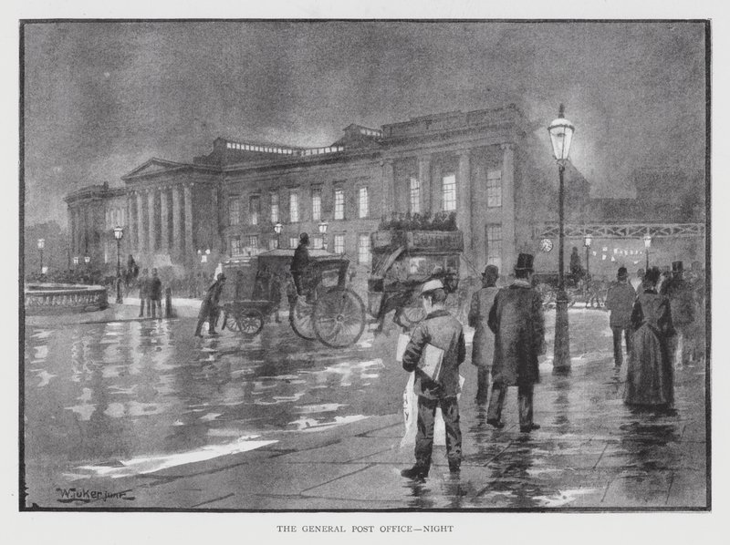 The General Post Office, Night by William Luker
