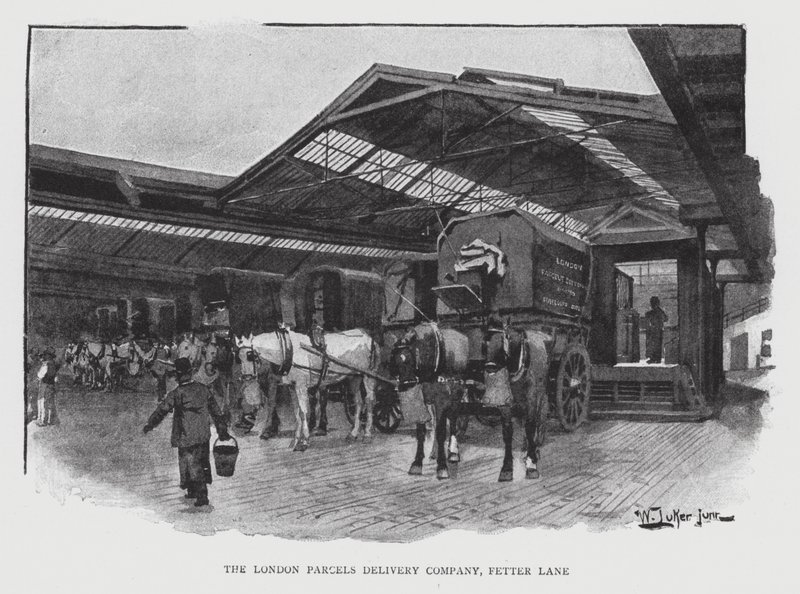 The London Parcels Delivery Company, Fetter Lane by William Luker
