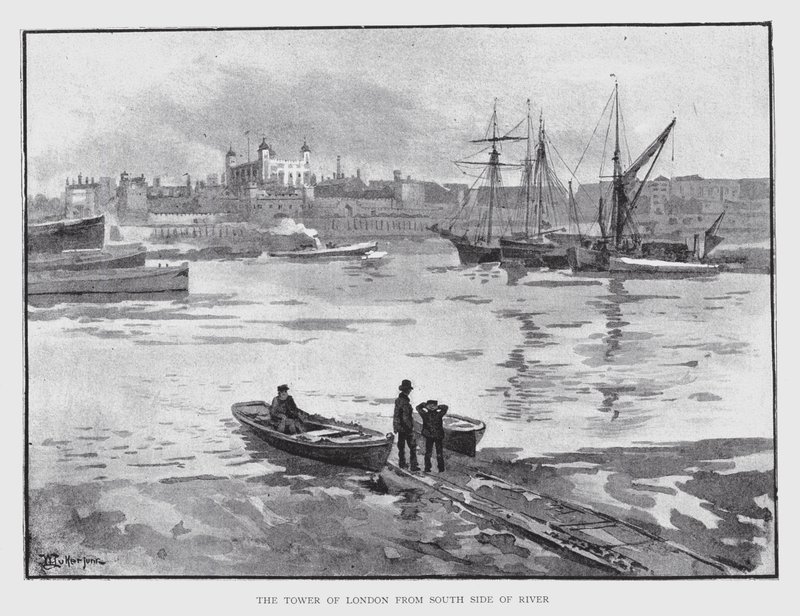 The Tower of London from South Side of River by William Luker