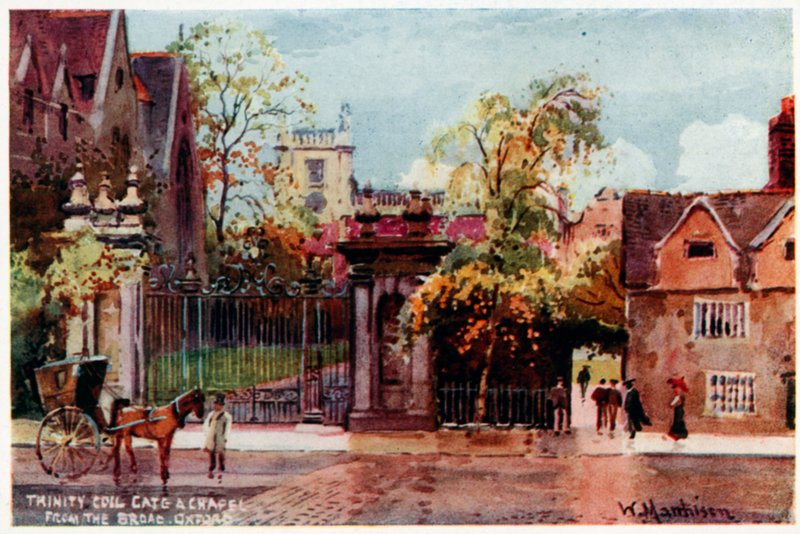 Trinity College, Gate and Chapel, from the Broad St by William Matthison