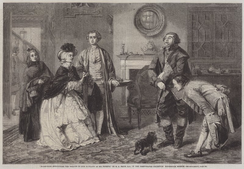 Honeywood Introducing the Bailiffs to Miss Richland as His Friends by William Powell Frith
