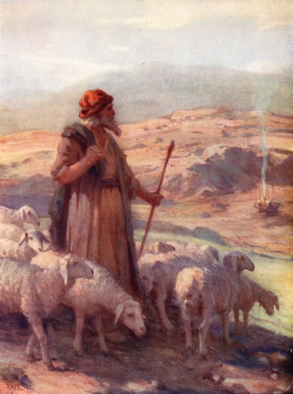 Moses and the Burning Bush, Exodus iii, 2 by William Pratt