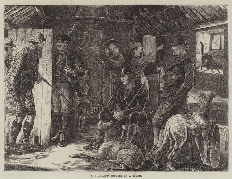 A Highland Shelter in a Storm by William Ralston