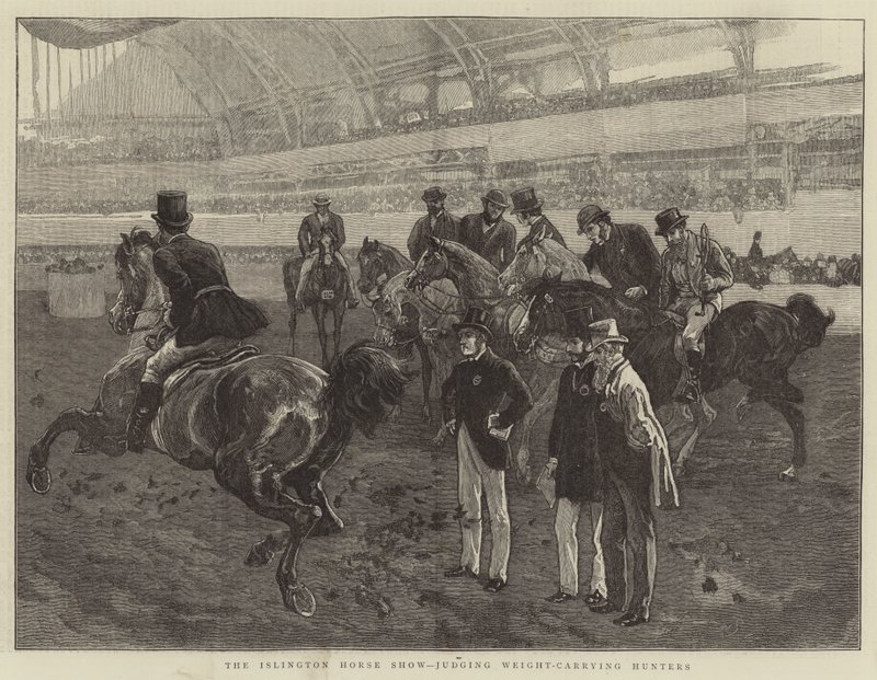 The Islington Horse Show, Judging Weight-Carrying Hunters by William Small