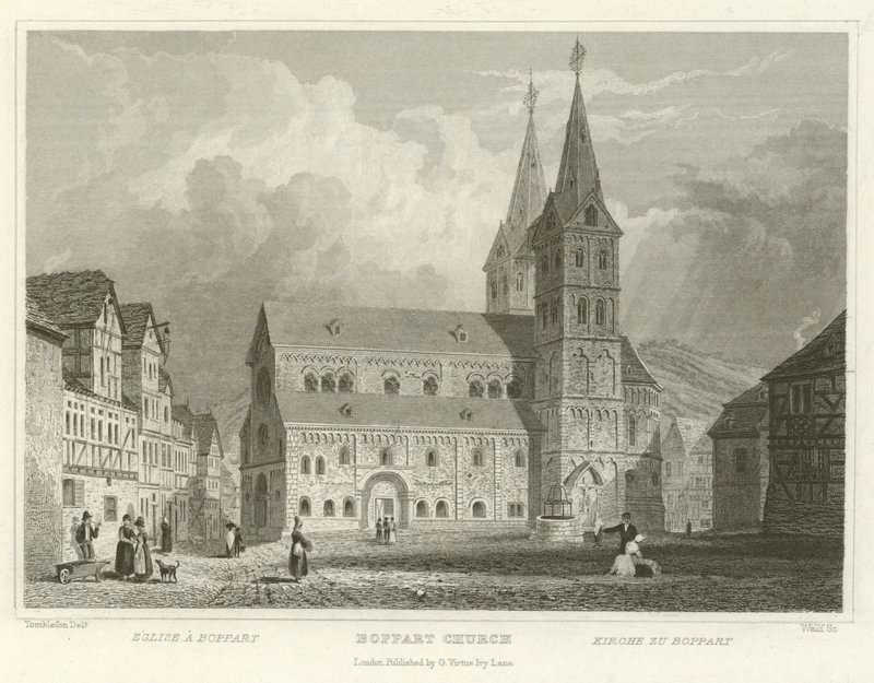 Boppart Church by William Tombleson
