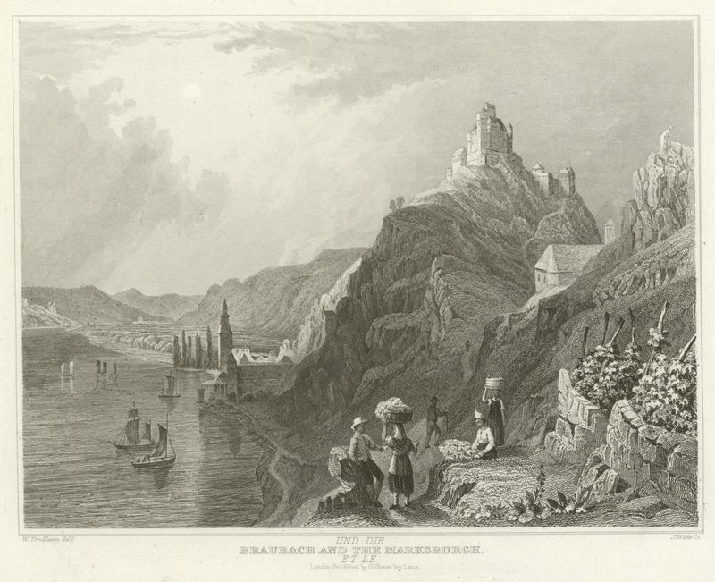Braubach and the Marksburgh by William Tombleson