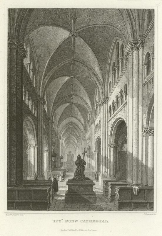 Interior Bonn Cathedral by William Tombleson