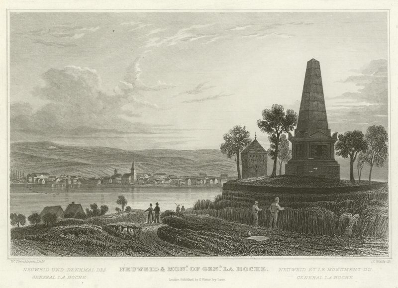 Neuweid and Monument of General La Hoche by William Tombleson