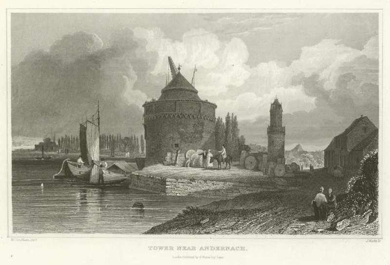 Tower Near Andernach by William Tombleson