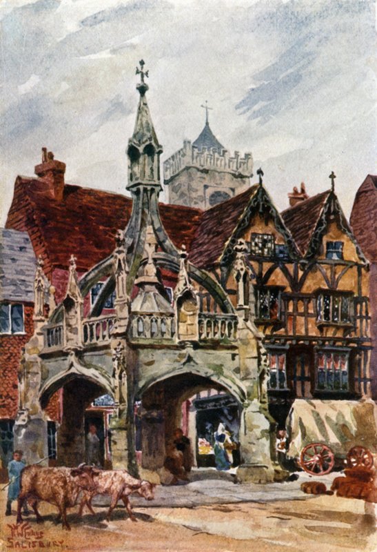 Salisbury, the Market Cross by William Wiehe Collins