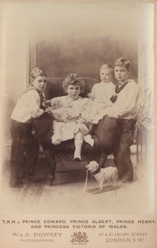 Prince Edward, Prince Albert, Prince Henry and Princess Victoria of Wales by William and Daniel Downey