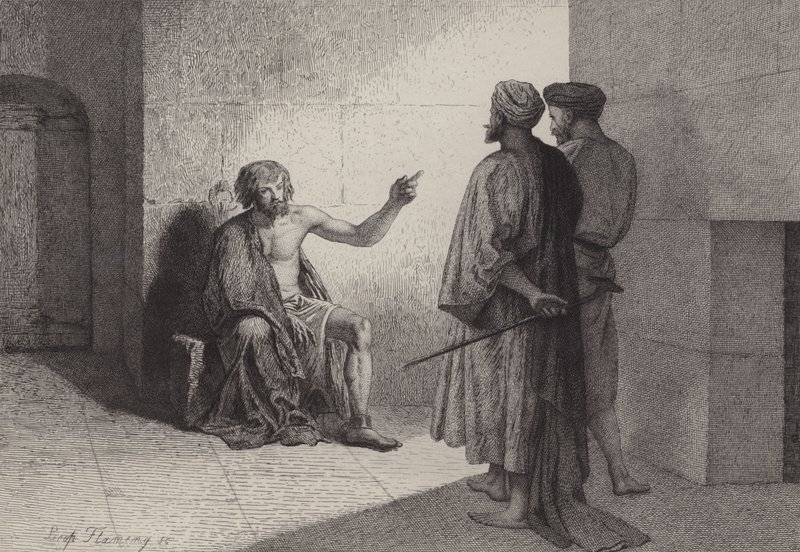 John the Baptist in Prison by after Albert Robida