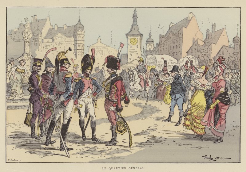 The Headquarters by after Albert Robida