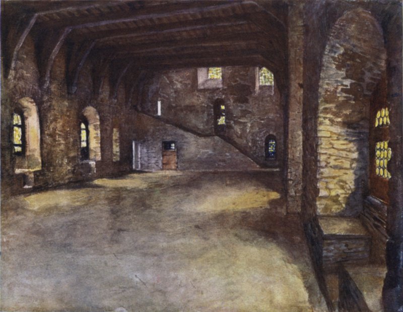 The Banquet Hall, Chateau des Comtes, Ghent by after Amedee Forestier