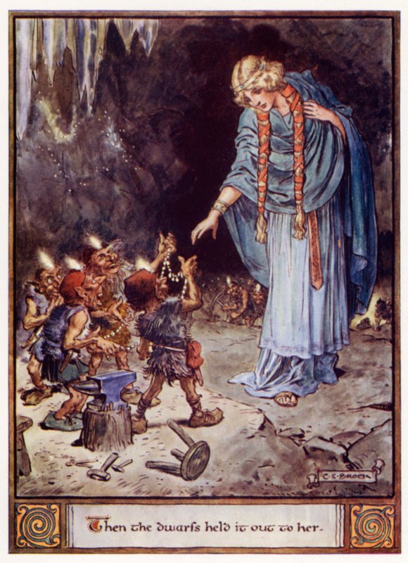 Then the Dwarfs Held It Out to Her by after Charles Edmund Brock
